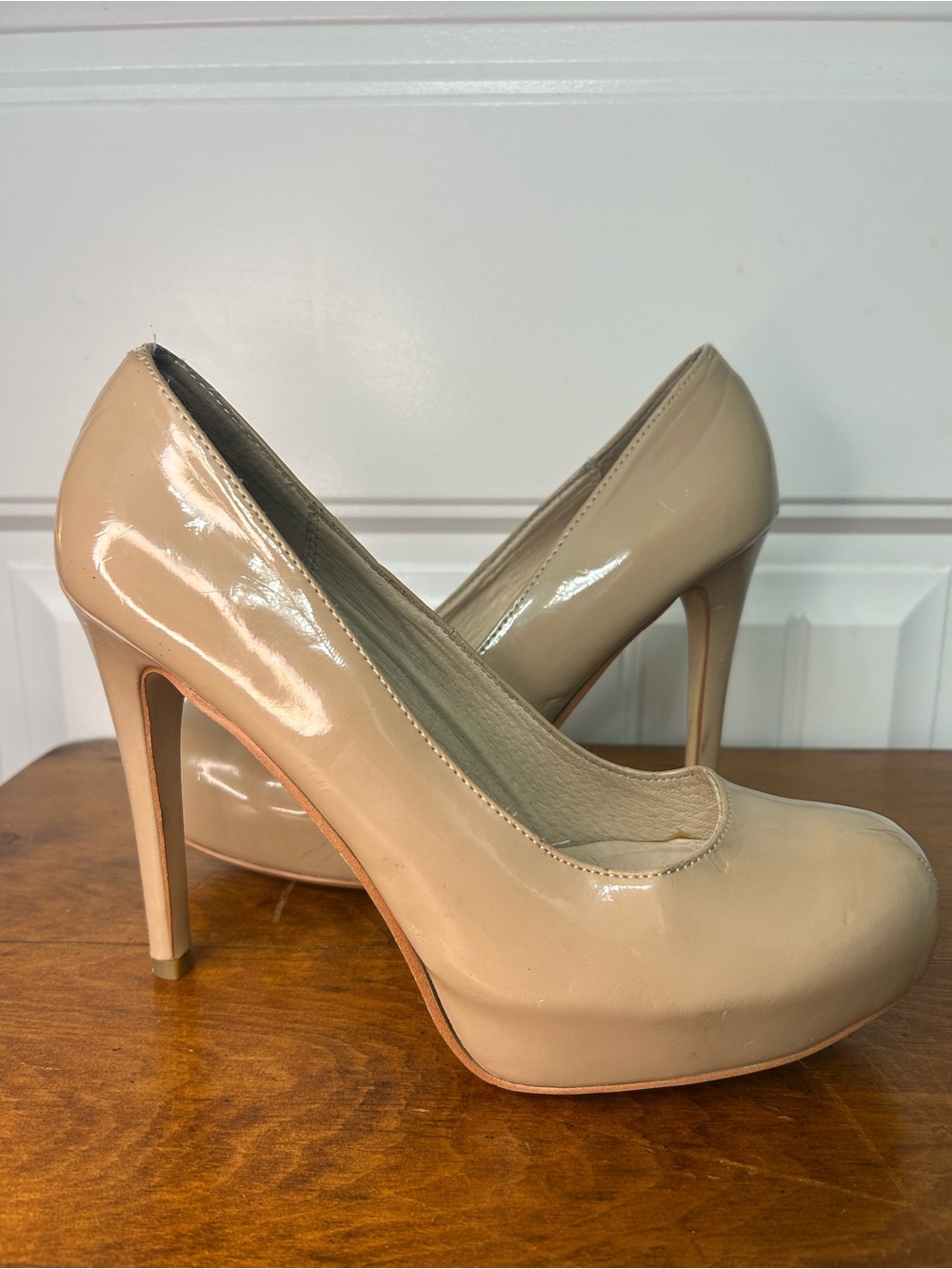 Chinese Laundry Nude Patent High Heel Platform Stiletto Heels size 10